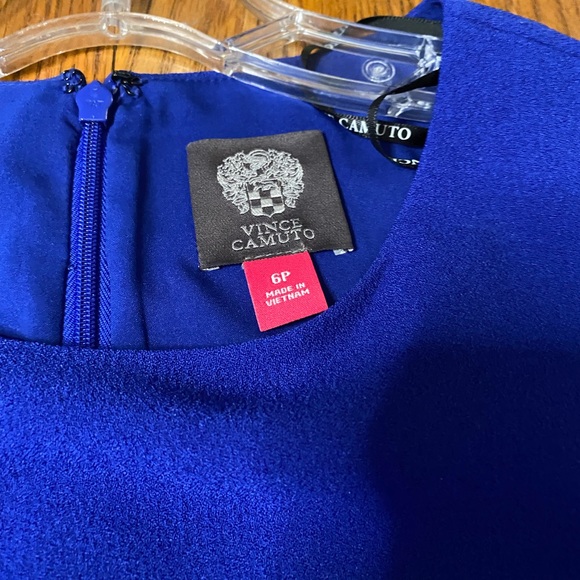 Vince Camuto Blue Bell Sleeve Shift Dress – Size 6P - Picture 5 of 9